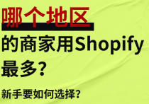 哪个地区的商家用Shopify最多？